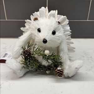 Pinecone Hedgehog Holiday Ornament